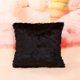 thumbnail image 2 of Funda de almohada Funda de cojín Cama para coche Sofá Hogar Color sólido Felpa 17 "x 17" Negro, 2 of 3