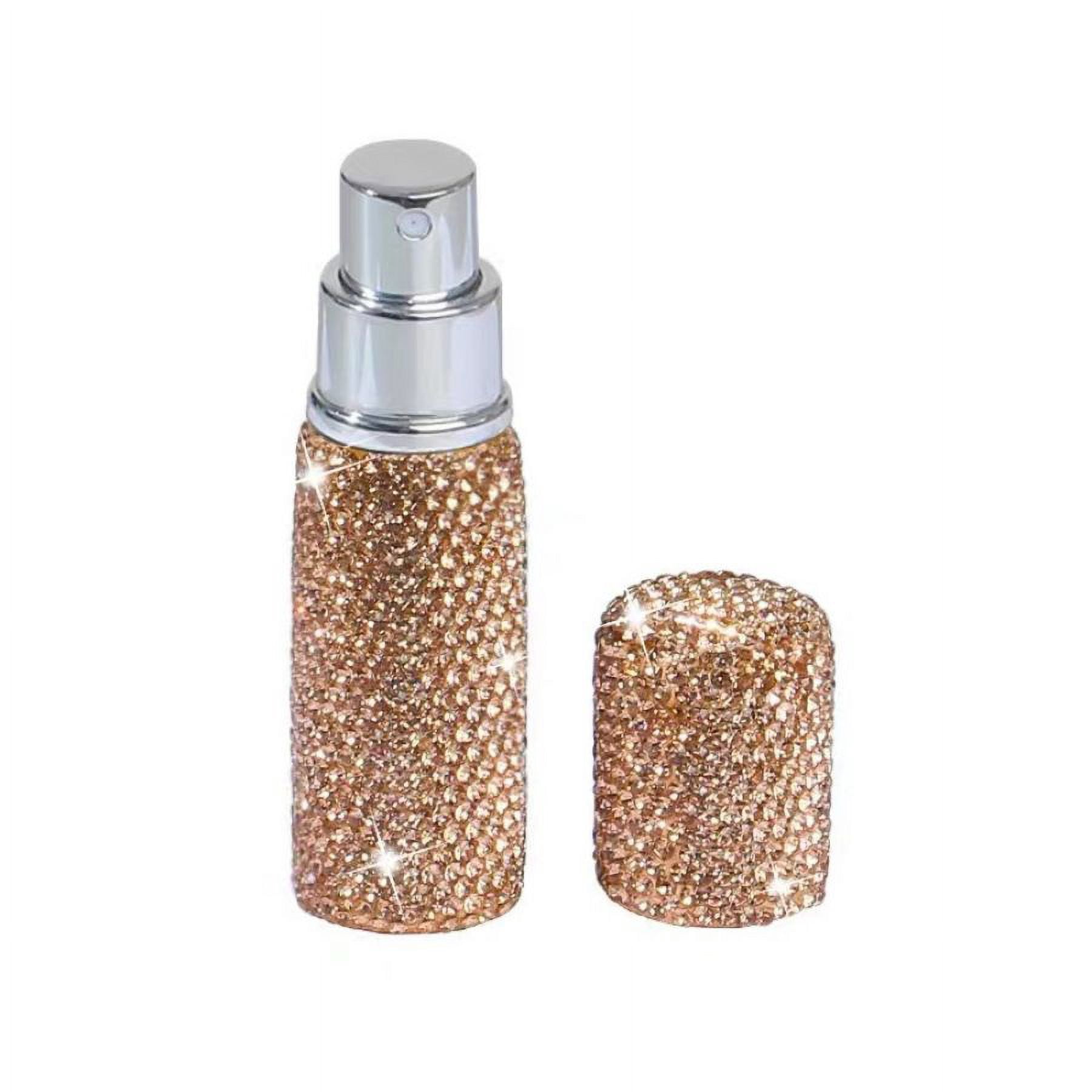 10ml Diamond Perfume Spray Bottle – Champagne, Luxurious, Travel-Friendly, Leakproof & Refillable Mini Atomizer