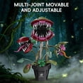 thumbnail image 6 of Carnivorous Monster Plant Building Set Venus Flytrap Model Kit for Adults & Teens Articulated Cannibal Flower with Do Not Touch Pot Creative Botanical Decor & Gamer Room Display, 6 of 7