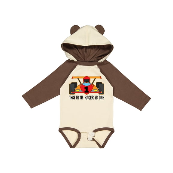 Inktastic 1st Birthday Race Car Boys Boys Long Sleeve Baby Bodysuit