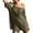 Army Green, variant on Laqbezok Women's Off-The-Shoulder Romper, Loose Casual Short Sleeve Jumpsuit, Summer One-Piece Playsuit with Pockets