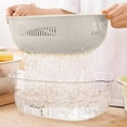 thumbnail image 4 of Multi Functional Vegetable Washing Basket with Strainer, Kitchen Sink Food Catcher, Fruit Rinser, Draining Bowl, Versatile for Produce, Utensils, 4 of 7