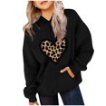 thumbnail image 2 of Tao Tao Children's Hoodie With Long Sleeved Pattern Printed Round Neck Hooded Top Suitable For Hooded Sports Hoodies Of Boys And Girls Of All Ages Black 5 Years, 2 of 4