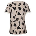 thumbnail image 3 of Birdeem Mode Femmes Été Col en V Dentelle Patchwork Manches Courtes Blouse Aguichant, 3 of 8