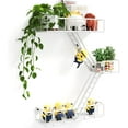 thumbnail image 1 of Fire Escape Shelf Metal Fire Escape Wall Shelves with Baskets New York Action Figurine Display Shelf Unique Rustic Floating Decorative Wall Shelves for Any Room, 1 of 8
