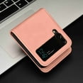 thumbnail image 3 of Allytech Case for Samsung Galaxy Z Flip 4 5G Luxury PU Leather Wallet Protective Phone Case with Card Slots Pocket Cover, Pink, 3 of 6