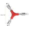 thumbnail image 2 of Uxcell 2 Pieces Y-Shaped 3 Way Wrench 8mm 9mm 10mm Y-Type Inner Hex Spanner Bike Torque Spanner Y Socket Wrench, Red, 2 of 6