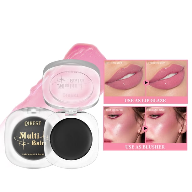 Ganfancp Colorete En Crema Colorete Que Cambia de Color para Mejillas y Labios Maquillaje con Tinte Colorete Negro Ph Colorete En Crema con Tinte Que Cambia de Temperatura Colorete de Larga Duración