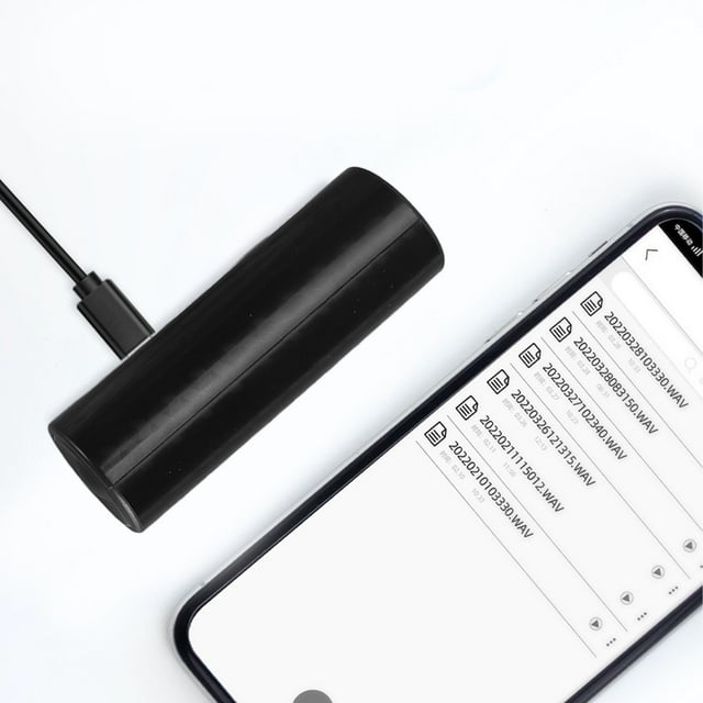 Digital Voice Recorder, Voice Activated Recorder, MP3 HD Noise Reduction Portable Audio Sound Activated 500 Hours Continuous Recording for Meeting