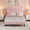 Pink, variant on Full Bed Frame with Adjustable Headboard, Velvet Upholstered Platform Bed Frame Full Size, Strong Wooden Slats, No Box Spring Needed, Easy Assembly, Blue