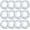 White, variant on 12 Pcs Adult Pool Floats Inflatable Glitter Swim Rings Round Floating Tubes for Summer Beach Pool Party Supplies(White,29.5" l X 29.5" w)