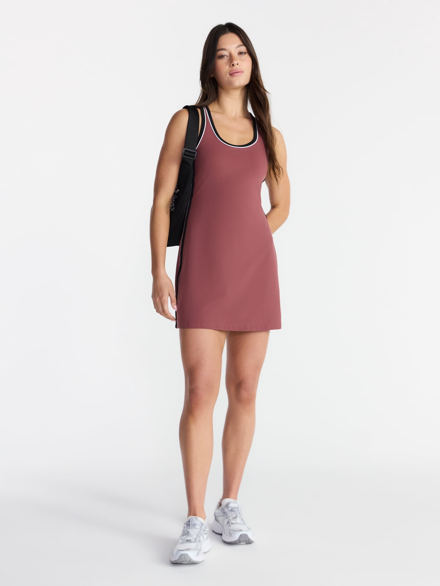 Avia Women's Piped Trim Active Dress, Sizes XS-4X