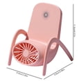 thumbnail image 4 of Bewildely mini ventilador recargable soporte para teléfono móvil ventiladores de silla con luces LED 3 modos dispositivo de enfriamiento portátil Type2 NO2 Bewildely HA059976-02B, 4 of 6