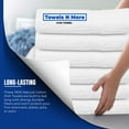 thumbnail image 5 of Towels N More 24x48 Bath Towel Set, Lightweight Quick Drying Gym Towel - White, 6 Pcs, 5 of 7