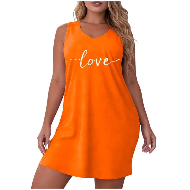 Camisa de Manga Corta Vestido para las Mujeres Suspender Suelto Vestido de Noche sin Mangas, Cómodo Vestido para Dormir en Casa