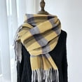 thumbnail image 2 of Plaid Scarf for Women Thick Warm Long Shawl Long Scarves Knit Wraps Cold Weather Winter, 2 of 4