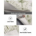 thumbnail image 5 of Sage Green Floral Entryway Runner Rug 2x4ft,Botanical Flower Plant Herb Watercolor Washable Woven Living Room Hallway Bedroom Kitchen Carpet with Tassels,Indoor Outdoor Throw Door Mat for Entryway, 5 of 5