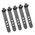 thumbnail image 4 of Esquirla 5x Reusable Cable Organizer Cord Management Multipurpose Silicone Cable Ties Black, 4 of 8