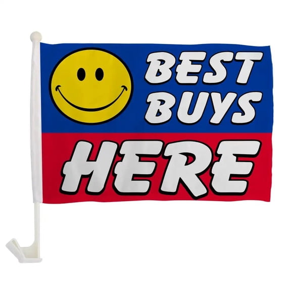 Best Buy Here Single-Sided Car Flag