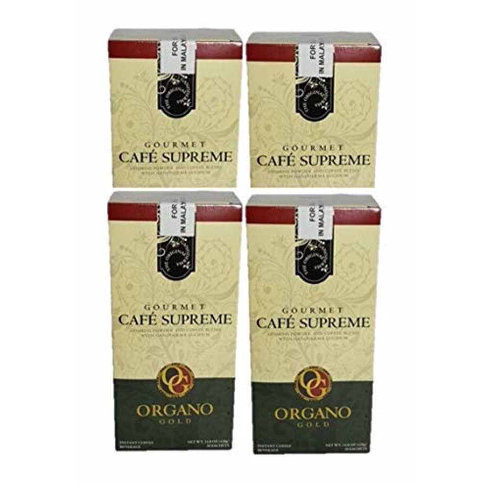 4 box of organo gold cafe supreme 100 certified ganoderma extract