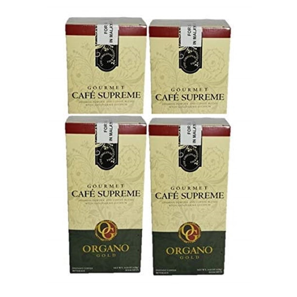 4 box of organo gold cafe supreme 100 certified ganoderma