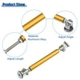 thumbnail image 3 of Unique Bargains 1 Pair Aluminum Alloy 3"-5" 75mm Car Front Bumper Lip Splitter Strut Rod Tie Support Bars Gold Tone, 3 of 6