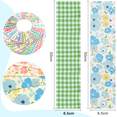 thumbnail image 3 of iMzoon 80 Pcs Jelly Roll Fabric Strips for Quilting Fabric,2.6 Inch Precut Cotton Fabric Bundles with Wavy Edges, Perfect for Quilt Projects,Floral Plaid, 3 of 12