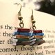 thumbnail image 4 of Pendientes De Pila De Libros, Pendientes De Gota Con Colgante De Libro Multicolor, Pendientes Colgantes De Biblioteca Para Mujeres, Niñas Y Amigos 1 Par Advancent AP005561-00, 4 of 6
