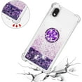 thumbnail image 5 of case for Samsung Galaxy A01 Core Case with Creativity Clear Quicksand Glitter Flowing Liquid Floating Soft TPU Case w/Stand Bling Diamond Sparkle Phone Cover for Samsung Galaxy A01 Core  Purple, 5 of 7