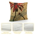 thumbnail image 4 of ARISTURING Dragonfly Throw Pillow Covers Equinox Flower Dragonfly Garden Pillow Covers,Higan Flower Red Floral Cushion Cases,Aesthetic Animal Vintage Brown Rustic Decorative Pillow Covers, 4 of 5