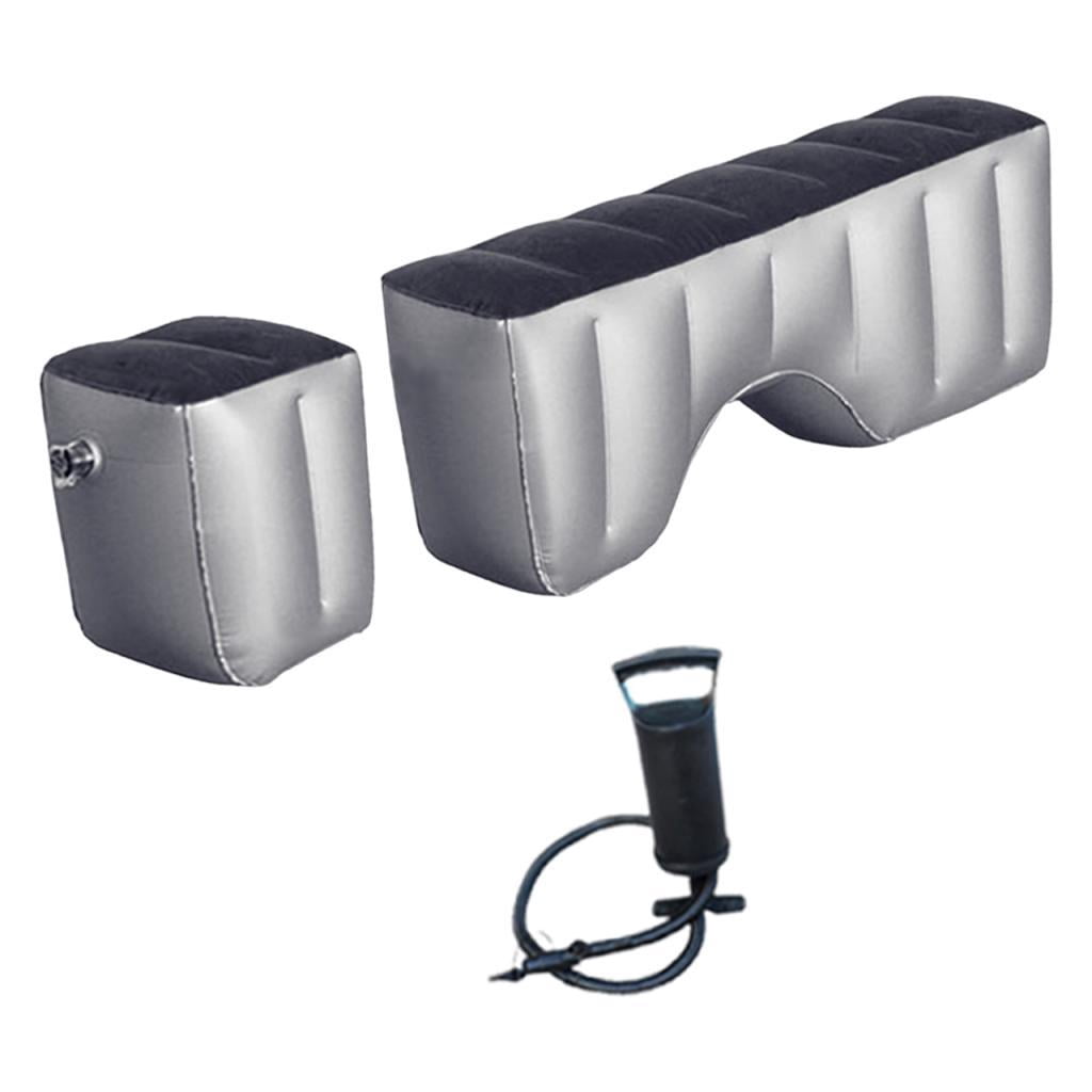 CarpNettore 2 Pieces Car Air Mattress Back Seat Gap Pads with Pump Mattress Air Bed Cushions Concave