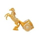 thumbnail image 4 of Soporte decorativo para botellas de vino, escultura, organizador de almacenamiento y exhibición de vino. Caballo dorado, 4 of 9