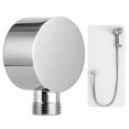thumbnail image 2 of Round Handheld Shower Elbow, Wall-Mounted Supply Elbow, Wall Elbow for Hand Shower, Durable Brass Shower Hose Connector with Standard G 1/2" Threaded Connection, 2 of 6