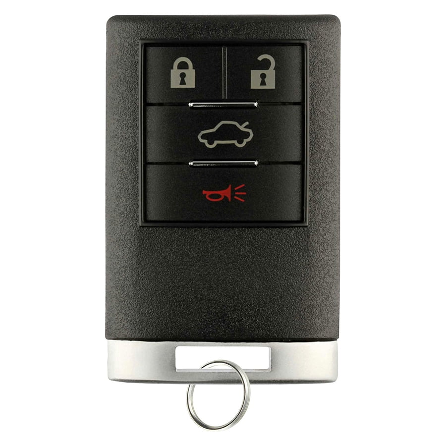 Key Fob Keyless Entry Remote Shell Case & Pad fits Cadillac CTS STS 2008 2009 2010 2011 2012 2013 OUC6000066 