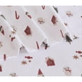 thumbnail image 3 of RUVANTI Flannel Sheets Queen Size - 100% Cotton Double Brushed Bed Sheets, Deep Pockets 16 Inches Queen Sheet Set, All Seasons Breathable & Extra Soft - Warm & Cozy, 4 Piece, Snowman Home, 3 of 8