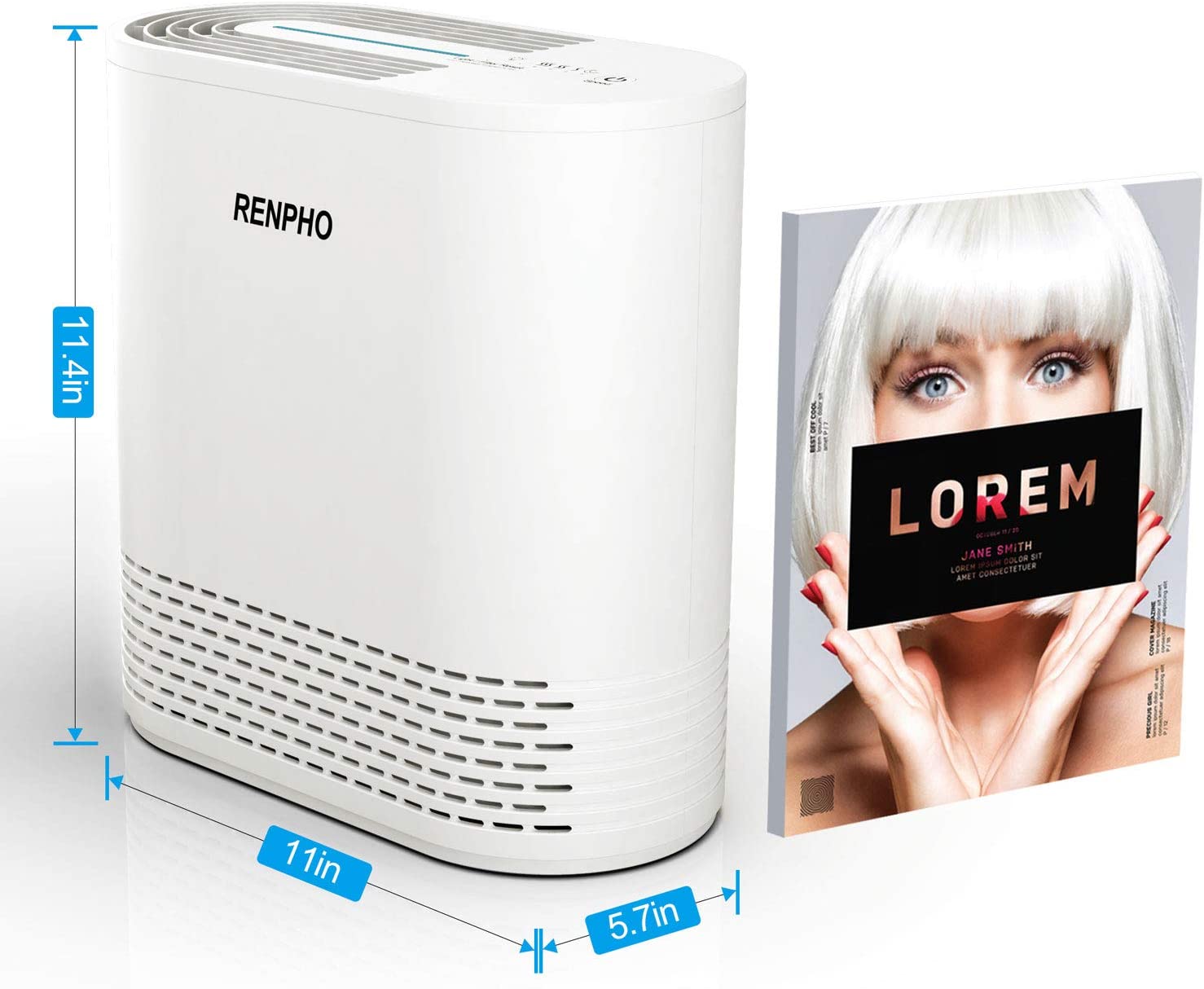 Buy RENPHO Air Purifier for Home, H13 True HEPA Filter Air Cleaner for Allergies & Pets with 3