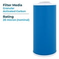 thumbnail image 4 of SpiroPure 20 Micron Granular Activated Carbon Water Cartridge, 6 Pack, 4 of 5