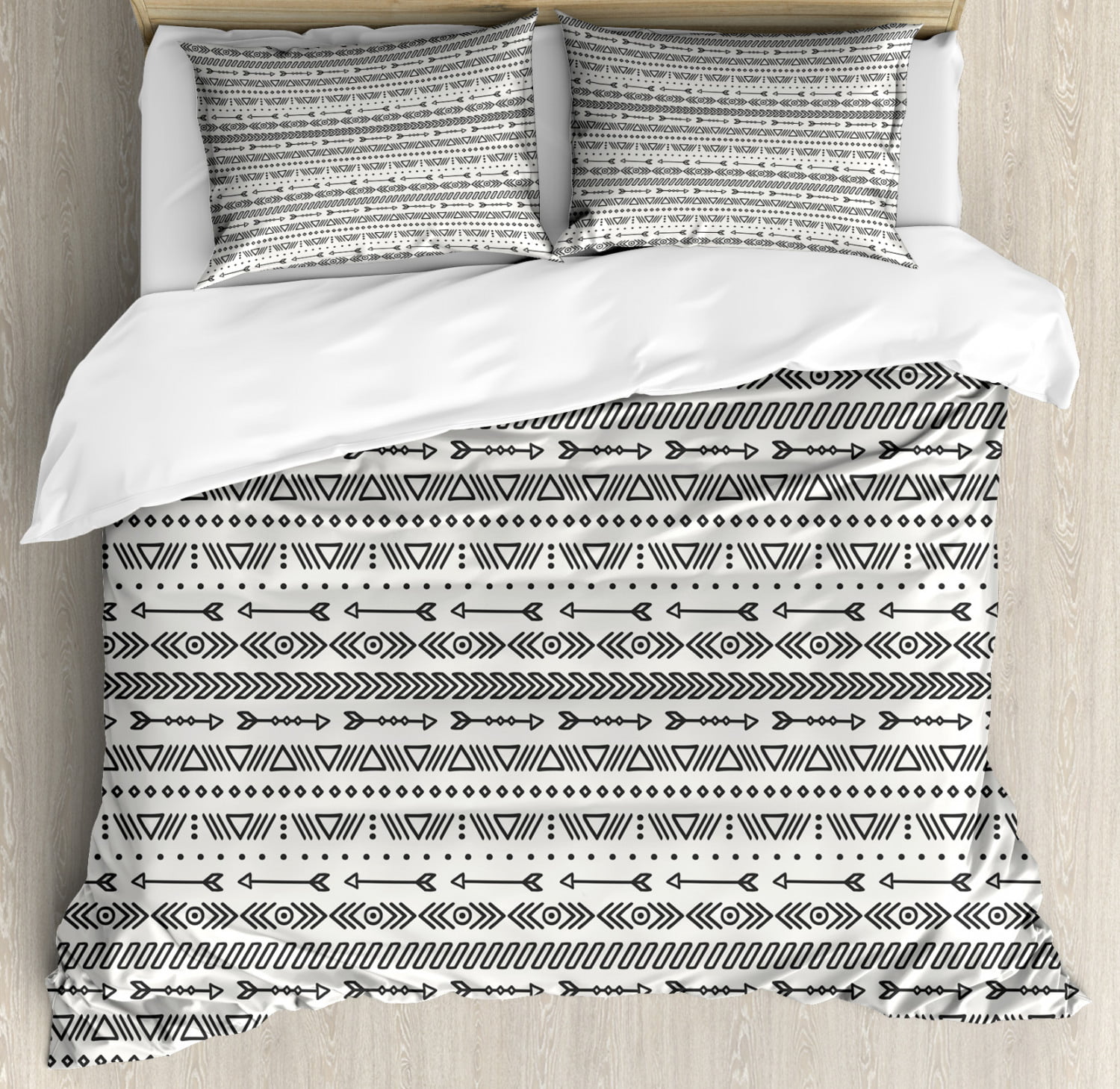 Geometric Duvet Cover Set King Size, Aztec Twin Bed Sheets