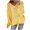 Yellow, variant on Utoimkio Women's Drawstring Pullover Sweatshirts for Women Long Sleeve Loose Solid Sweaters Winter Knitted Sweater Outwear Jumper Tops