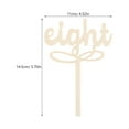 thumbnail image 2 of Masteelf Wood Table Number Signs for Wedding Reception Beige Color Classic Style Decorations 10pcs, 2 of 8