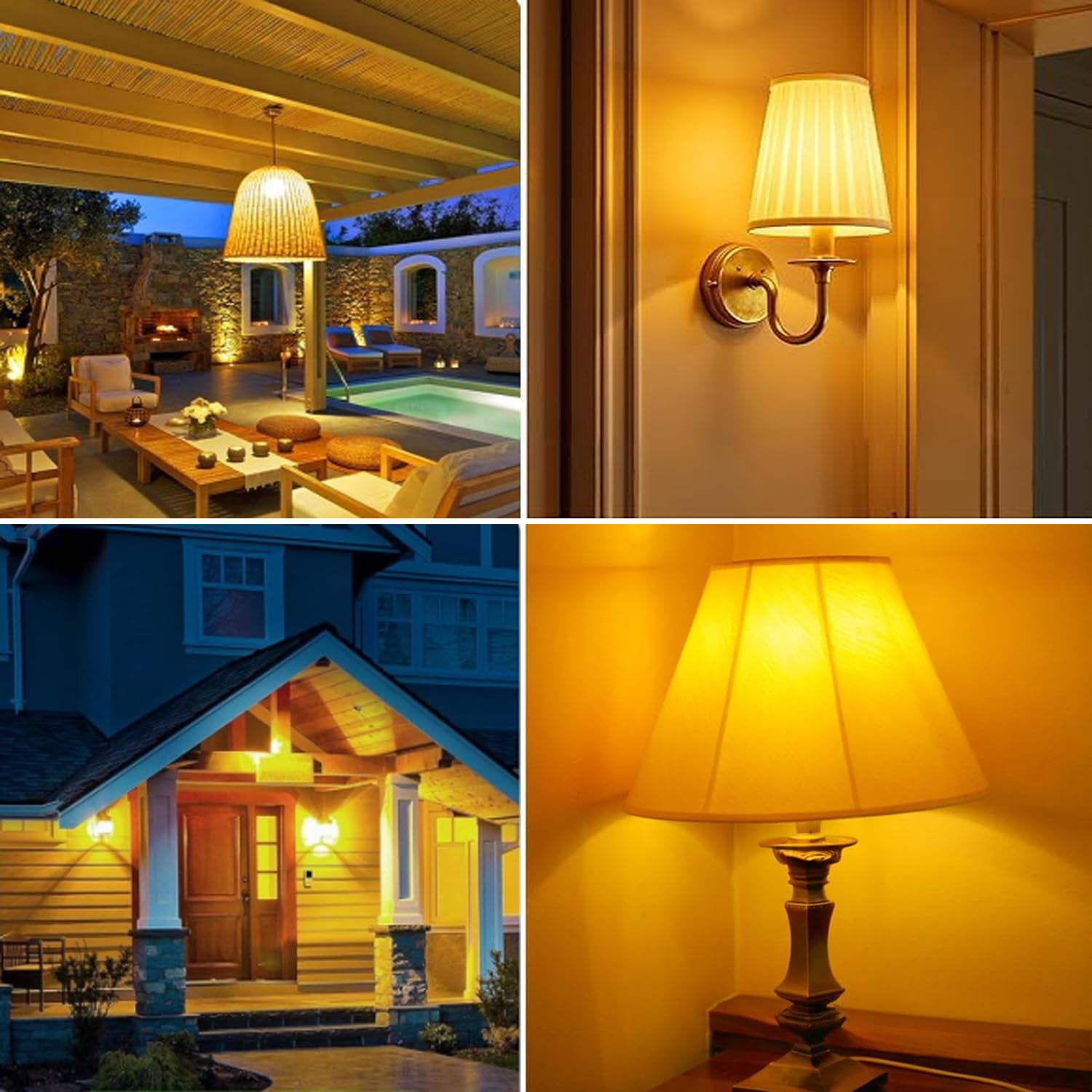 Ivyemons 4W Dimmable A19 LED Bulb, 6 pack,45W Equivalent 320LM 2200K, E26 Base vintage LED Bulb