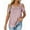 Pink, variant on Busydd Womens T Shirts Trendy Short Sleeve off the Shoulder Sequin Tops for Women Casual Loose Comfy Solid Color Round Neck Womens Tops S