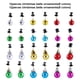 thumbnail image 5 of ¡Super Descuento!, Adornos para barba: 32 adornos navideños coloridos para vello facial para hombres en las fiestas, mini bigotes fáciles de colocar Akmoler, 5 of 9