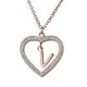 thumbnail image 1 of Collar de Mujer Corazón con Inciales LuckyLy, Modelo Adina rosa UNITALLA, 1 of 7