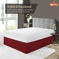 SGI Bedding 11 Inch Pleated Bed Skirt Microfiber Bed Skirt Fade