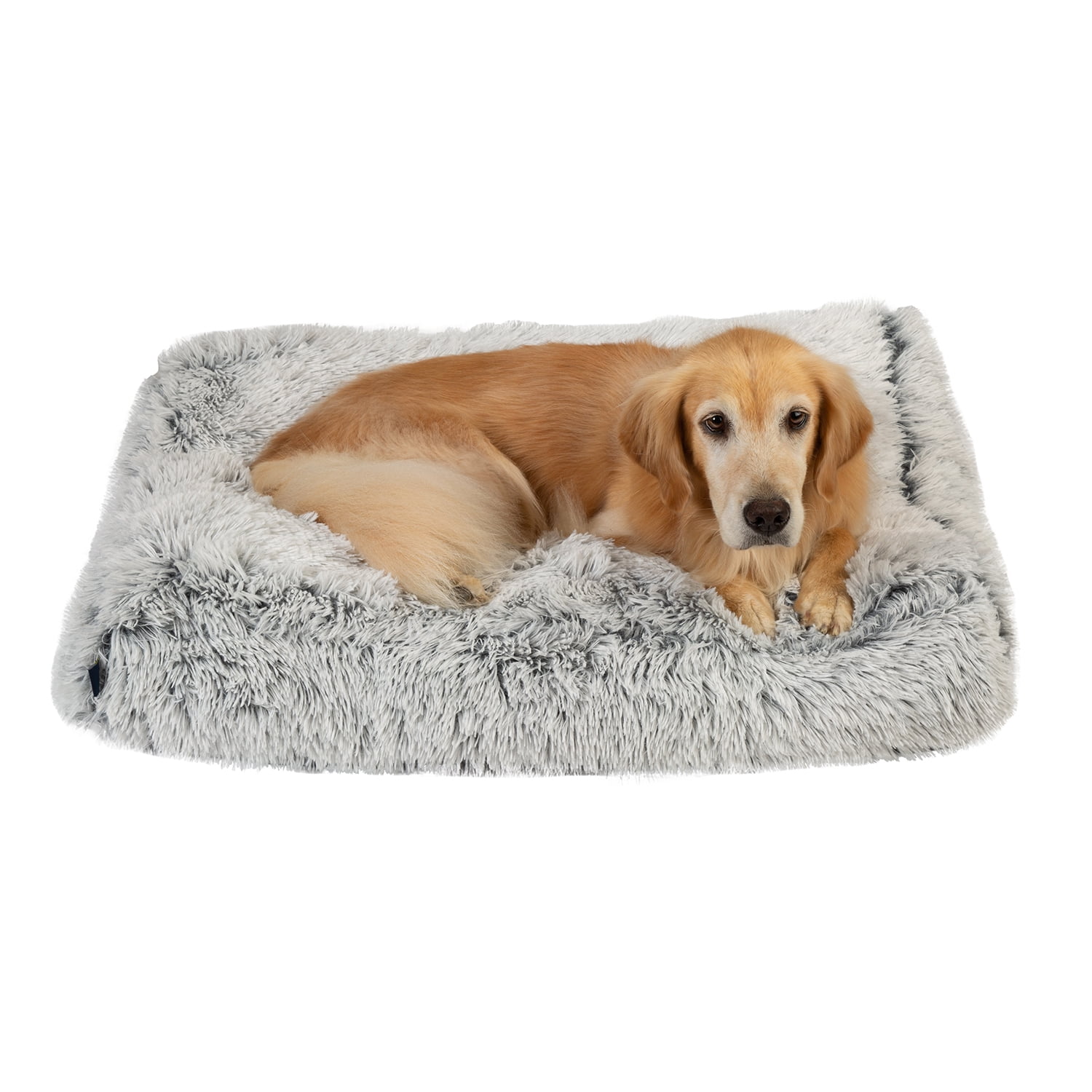Serta, Large, Luxe Plush Fur Memory Foam Dog Bed