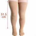 thumbnail image 4 of Plus Size 1 Pair Women Men Compression Stockings Compression Socks Unisex Stress Relief Socks BlackOpenToe 4XL, 4 of 6
