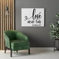 thumbnail image 3 of Scripture Walls  Love Never Fails Corinthians 13:7 Bible Verse Canvas Christian Wall Art Ready to Hang Unframed, 3 of 12
