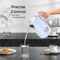 thumbnail image 7 of Sanerto Electric Tea Kettle 1500W 1.7L Stainless Steel with Auto Shut-Off Boil-Dry Protection 360° Swivel Base, Blue, 7 of 7