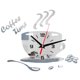thumbnail image 1 of Reloj de pared de Guartz con esfera acrílica, reloj de taza de café sin tictac, decoración de oficina, dormitorio, sala de estar sidaley JJ22703-01, 1 of 6
